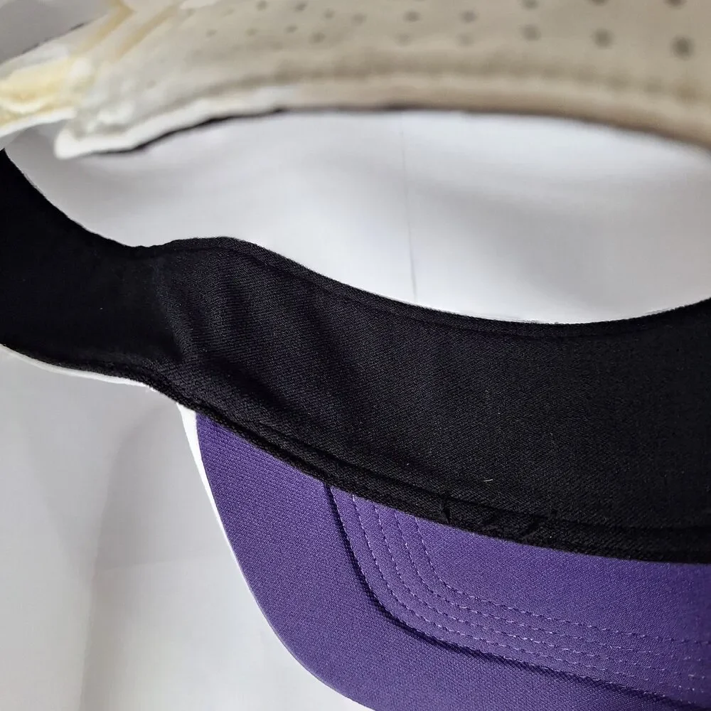 Nike Dri-Fit Washington Huskies Adjustable White Purple Visor Hat Football